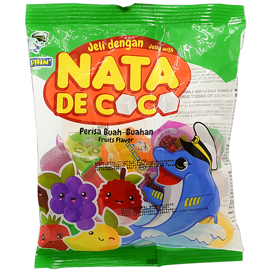 DOLPHIN  Nata De Coco Jelly Cups - Fruit Flavour