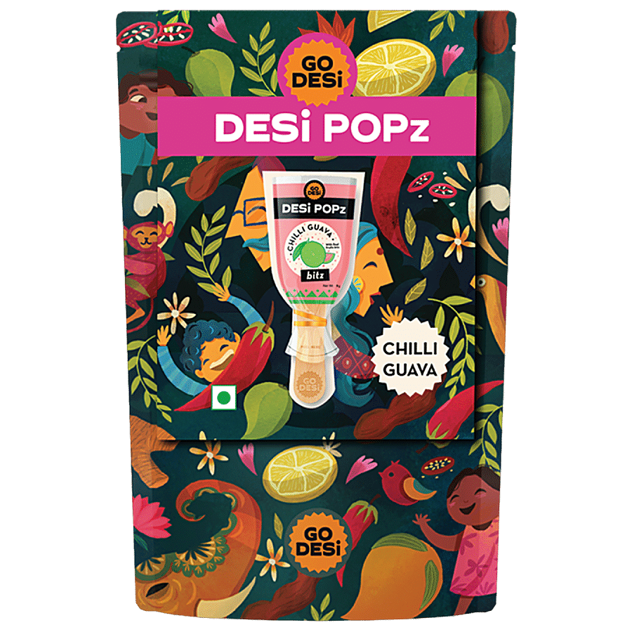 GO DESi Chilli Guava Desi Popz Lollipop Candy