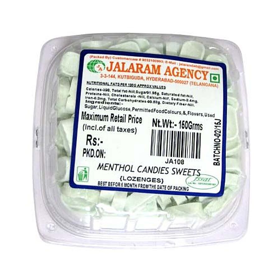 Jalaram Menthol Candies - Sweet White