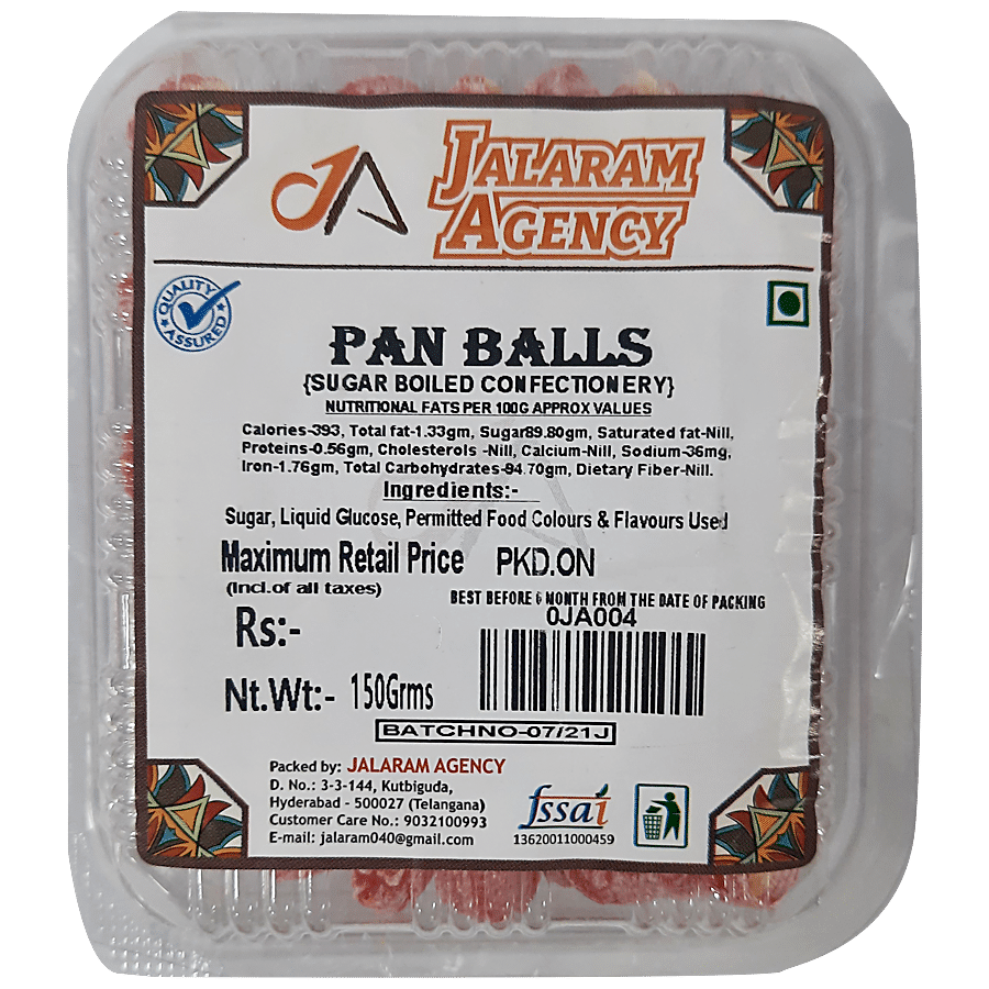 Jalaram Pan Balls - With Gulkand