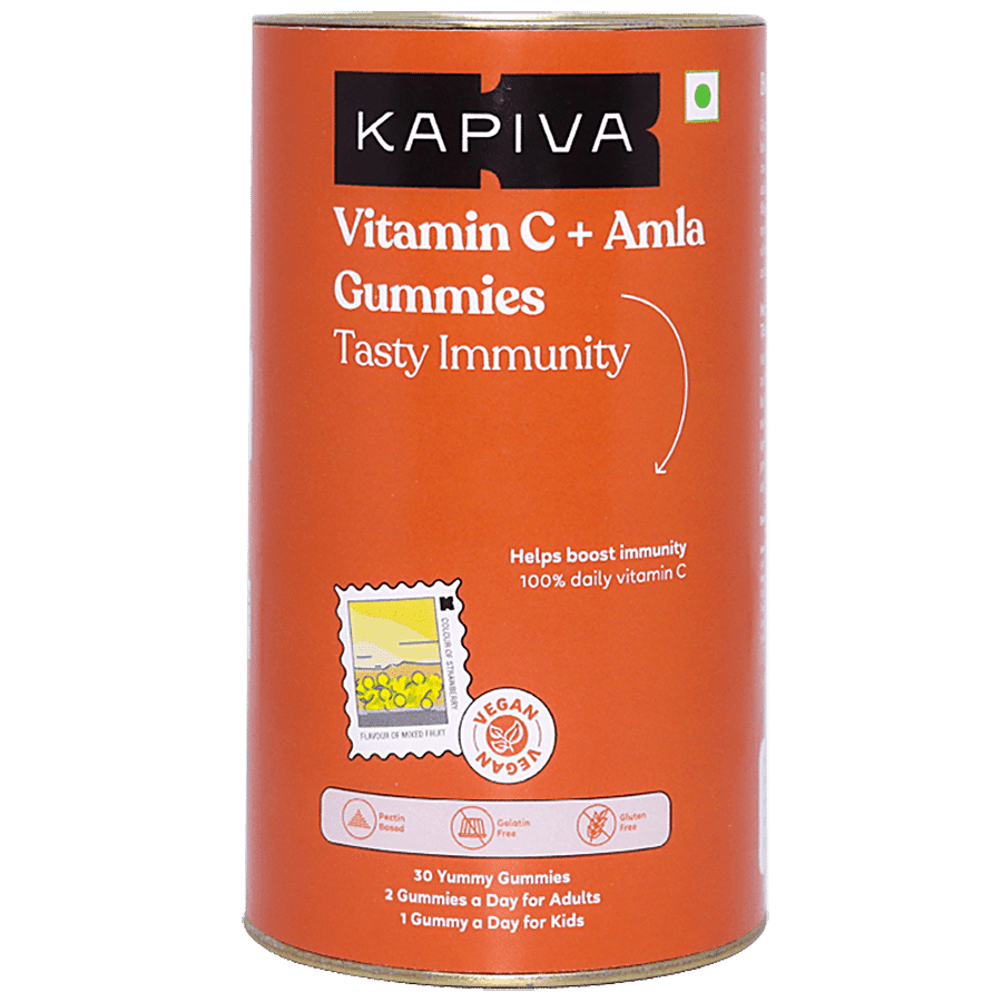 Kapiva Vitamin C + Amla Gummies - Tasty Immunity