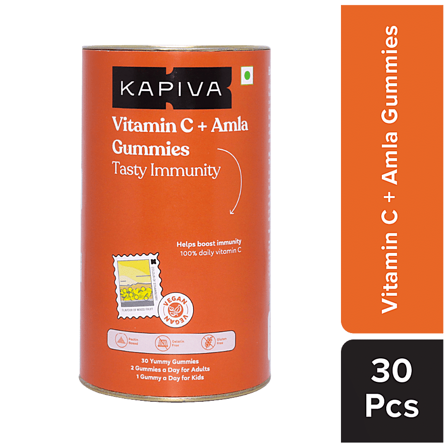 Kapiva Vitamin C + Amla Gummies - Tasty Immunity