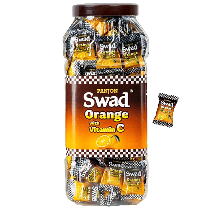 Swad Orange With Vitamin C Candy - Toffee Jar