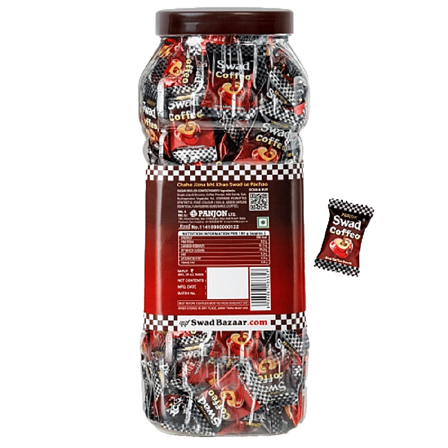 Swad Swad Coffee Candy -  Toffee Jar