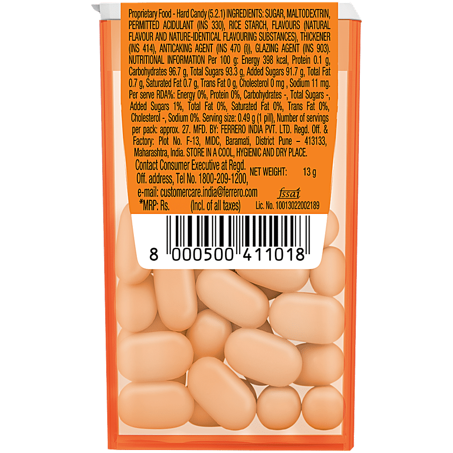 Tic Tac Orange Hard Candy