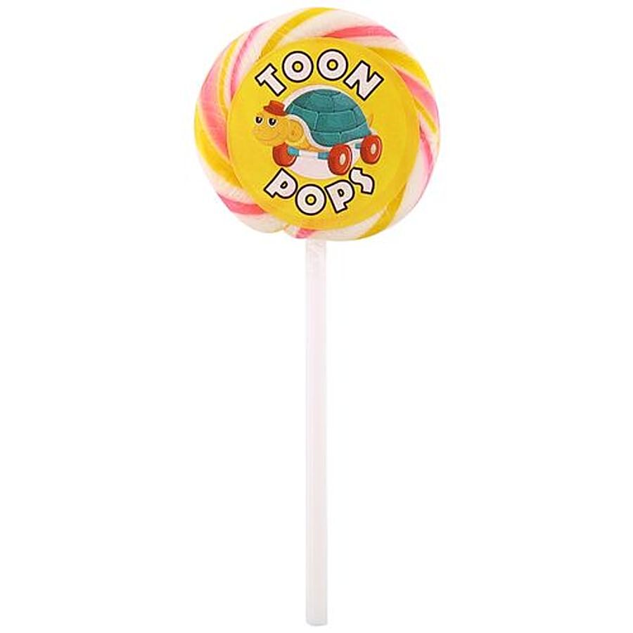 Toonpops SwirlPops Round Shape 2.5 Dia With Cartoon Stickers