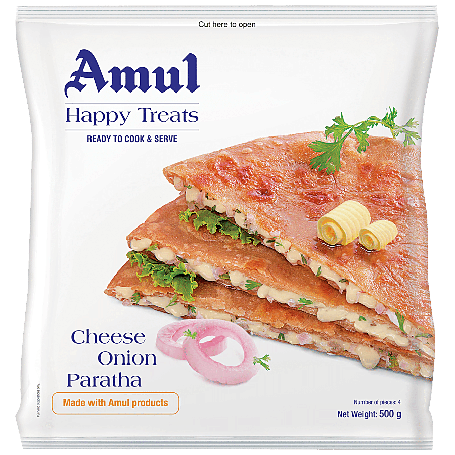 Amul Happy Treats Ready to Cook & Serve - Cheese Onion Paratha