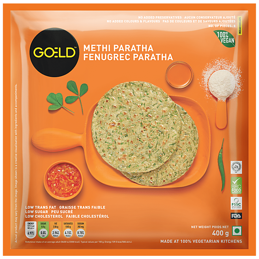 GOELD Methi Paratha - 100% Vegan