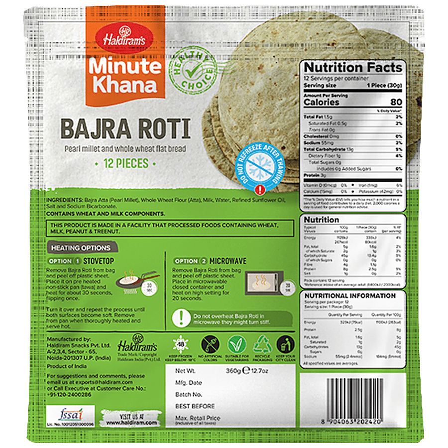 Haldiram's Bajra Roti - Minute Khana