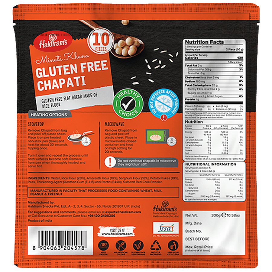 Haldiram's Gluten Free Chapati - Minute Khana