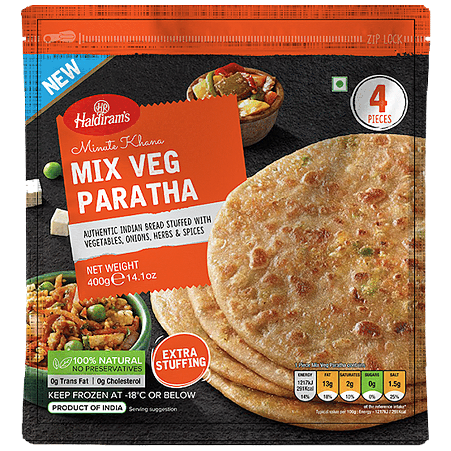 Haldiram's Mix Veg Paratha - Minute Khana