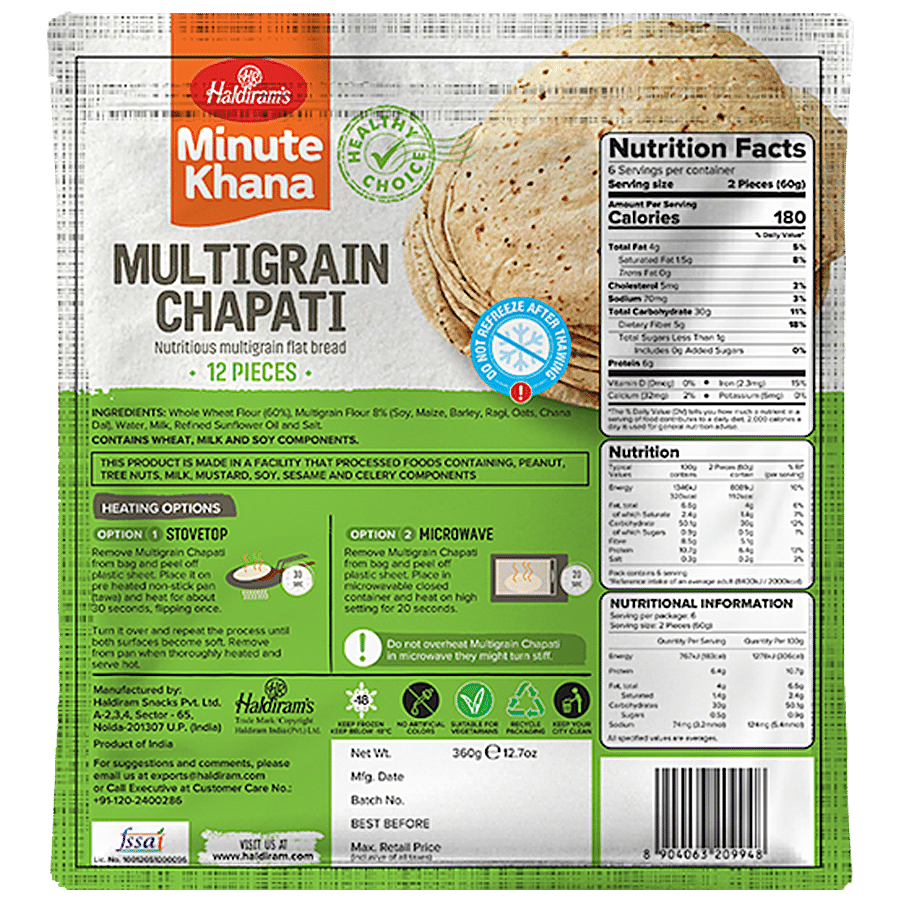 Haldiram's Multigrain Chapati - Minute Khana