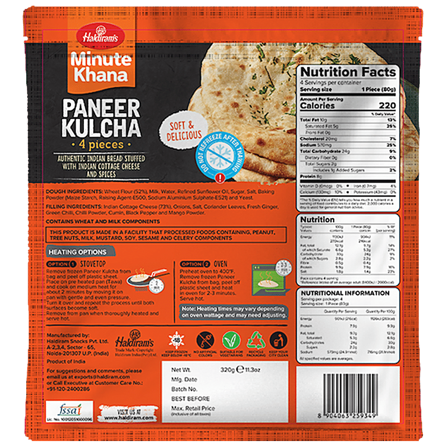 Haldiram's Paneer Kulcha - Minute Khana