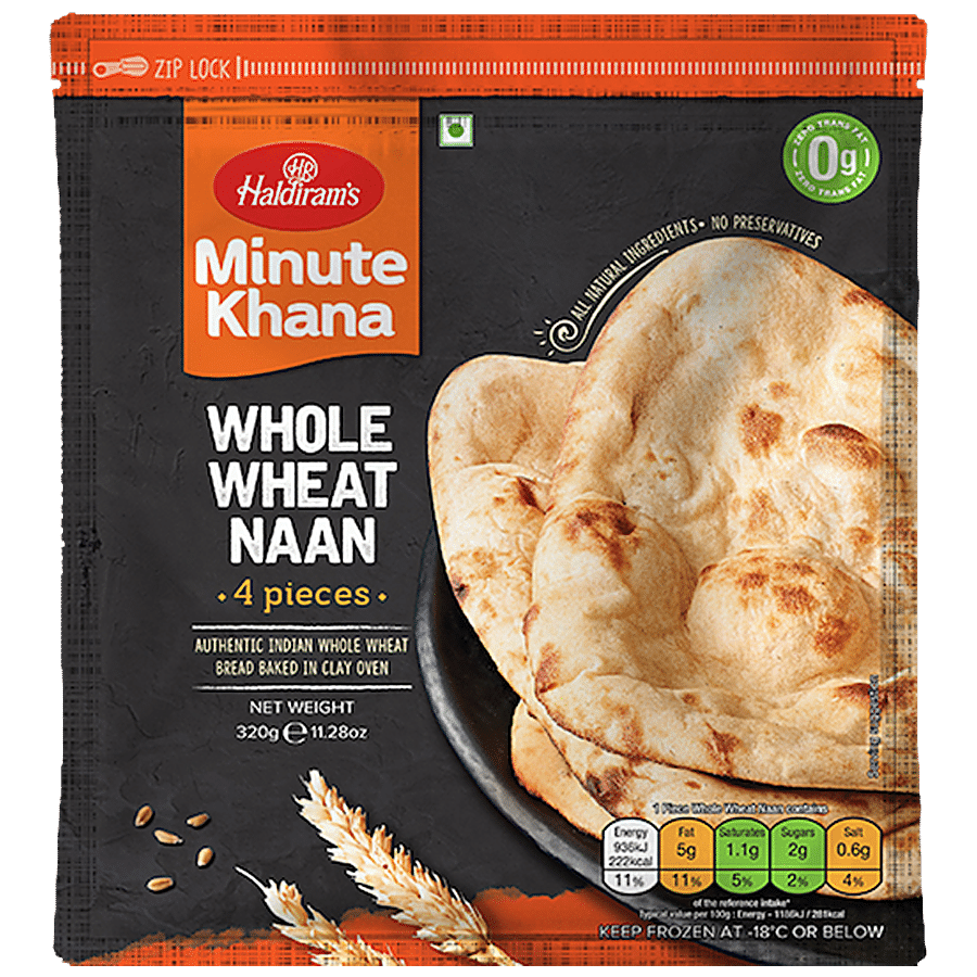 Haldiram's Whole Wheat Naan - Minute Khana