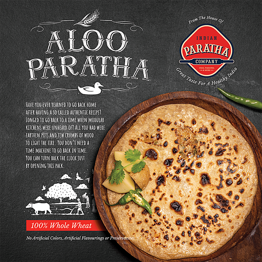 INDIAN PARATHA COMPANY Aloo Paratha - Whole Wheat