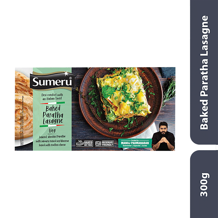 Sumeru Veg Baked Paratha Lasagne