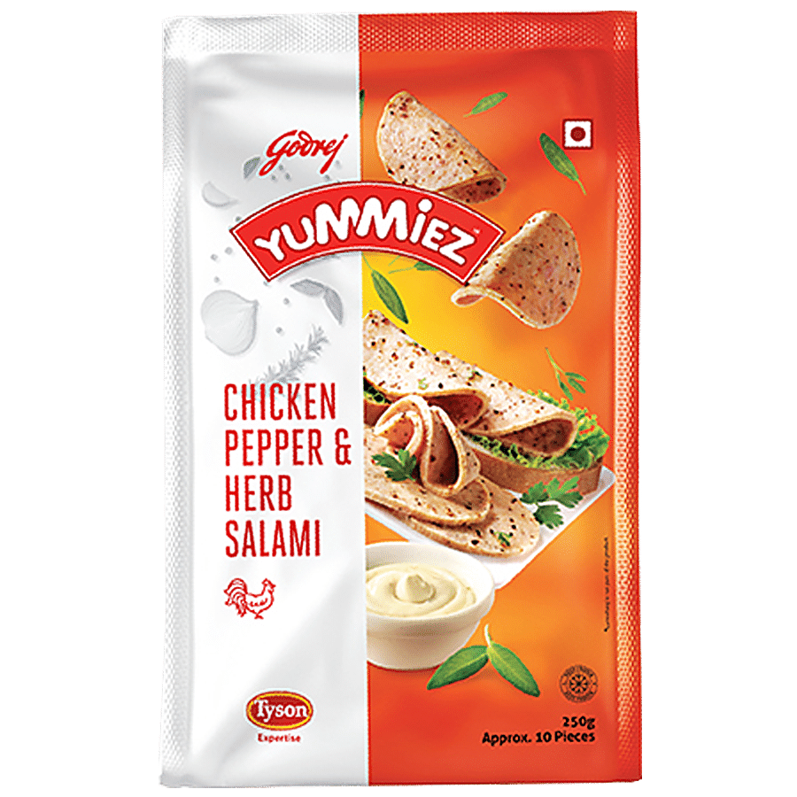 Godrej Yummiez Chicken Pepper & Herb Salami