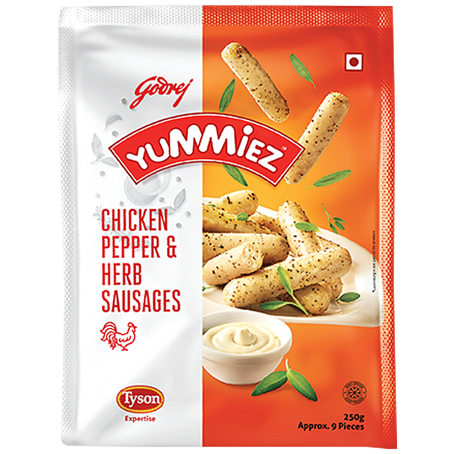 Godrej Yummiez Chicken Pepper & Herb Sausages