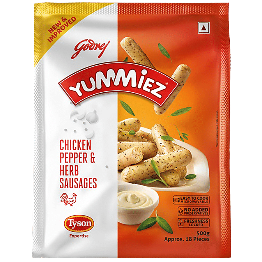 Godrej Yummiez Chicken Pepper & Herb Sausages