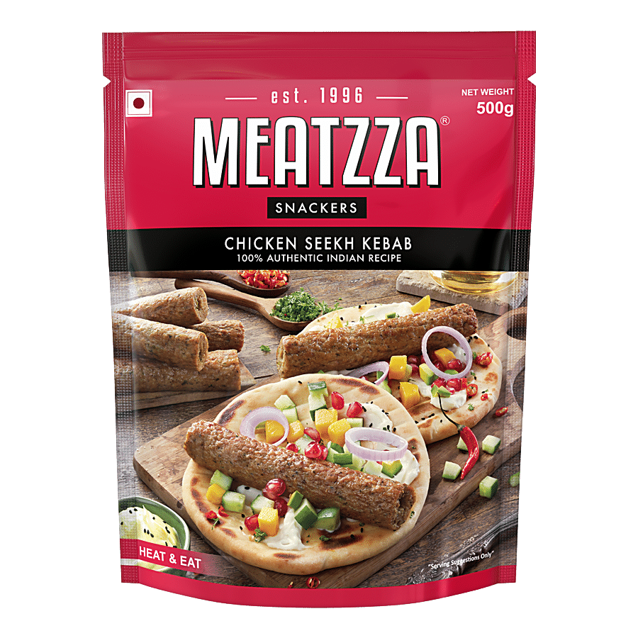 Meatzza Chicken Seekh Kebab - Heat & Eat