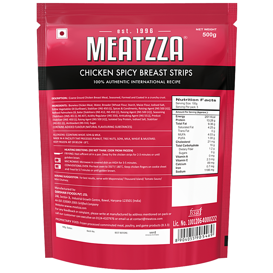 Meatzza Chicken Spicy Breast Strips