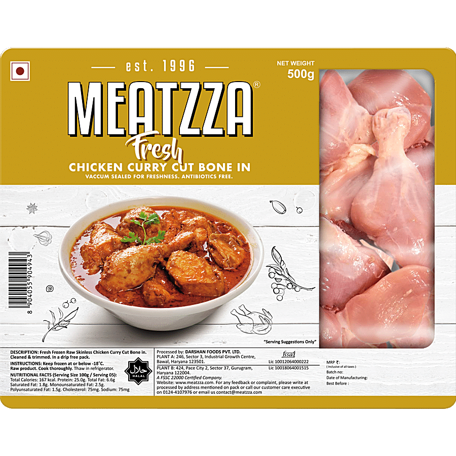 Meatzza Fresh Chicken Curry Cut Bone In