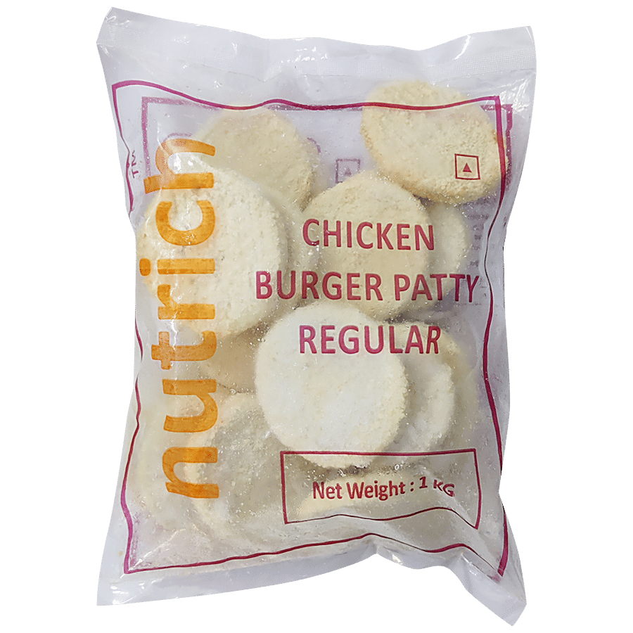 Nutrich Chicken Burger Patty Regular - Ready To Eat