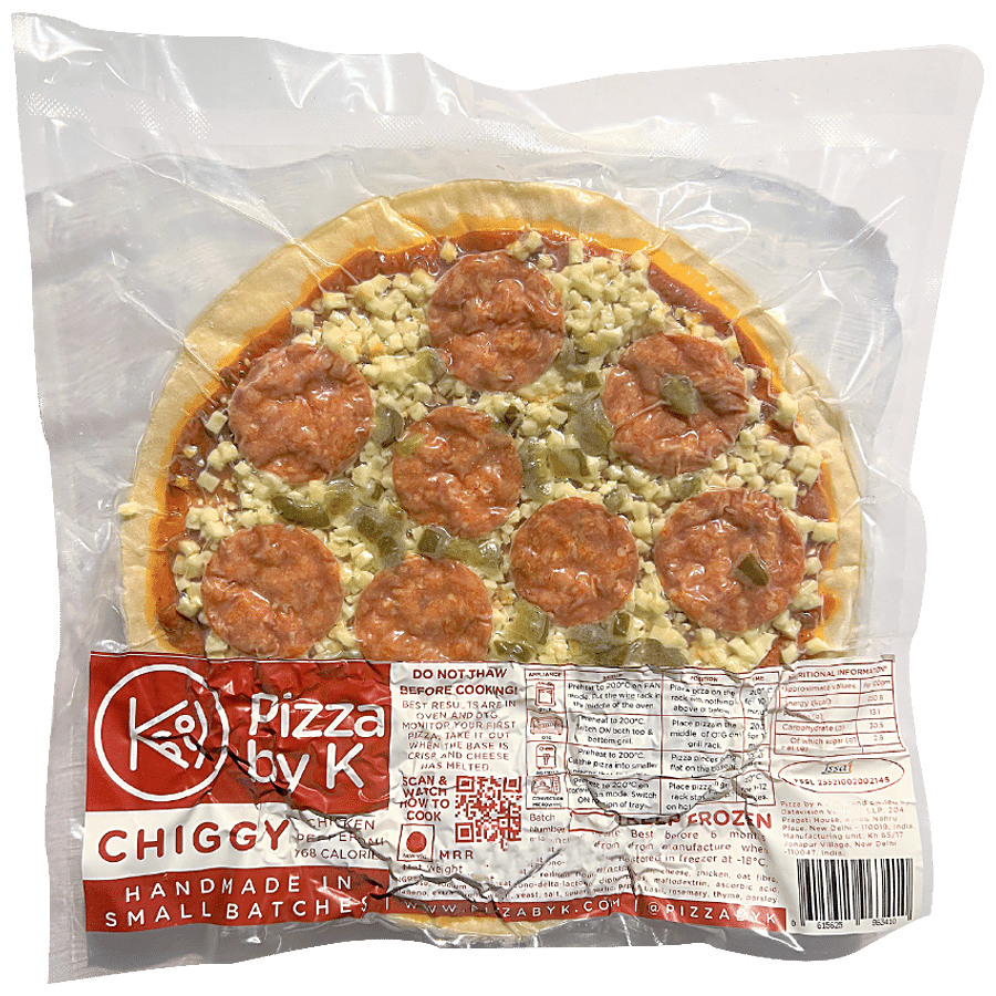 Pizza By K Chiggy - Chicken Pepperoni Frozen Pizza