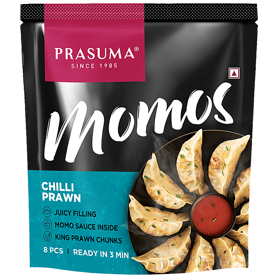 Prasuma Chilli Prawn Momos - Frozen