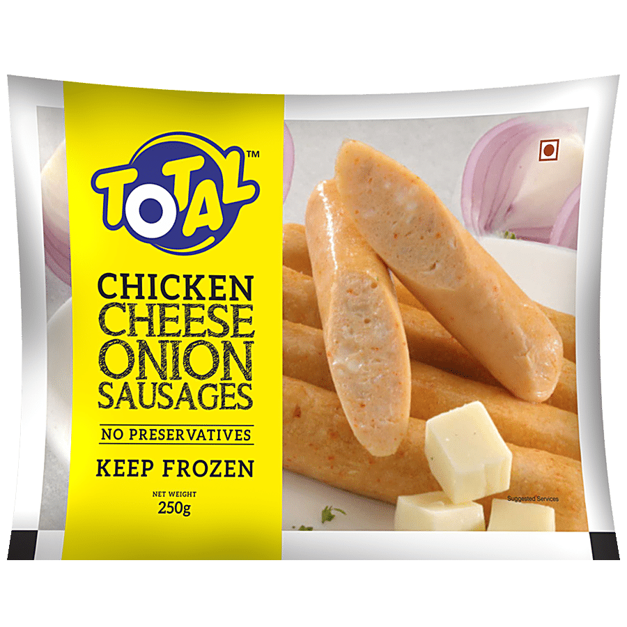 Total Chicken - Cheese and Onion sausages