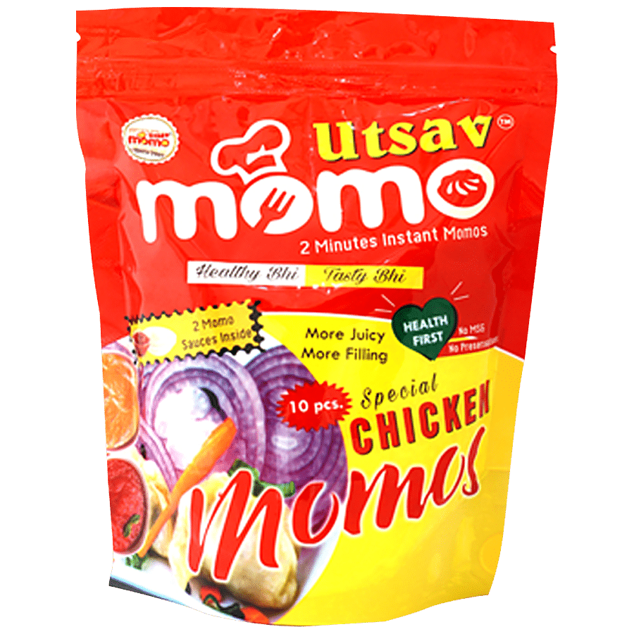 UTSAV Special Chicken Momos - More Juicy & Filling