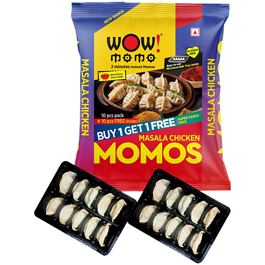 Wow! Momo Masala Chicken Momos - Buy 1 Get 1 Free