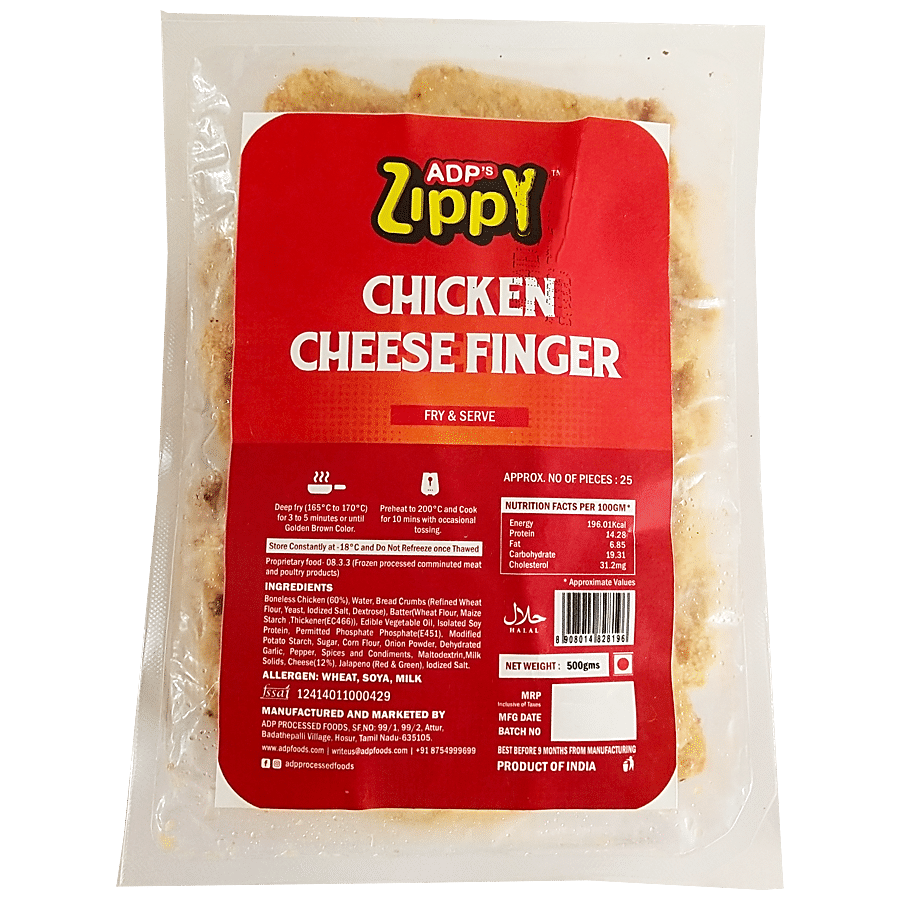 ZIPPY Chicken Cheese Finger - Fry & Serve