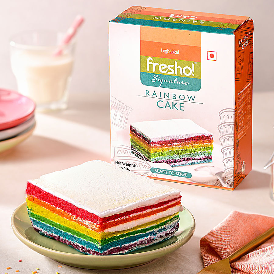 fresho! Signature Rainbow Cake