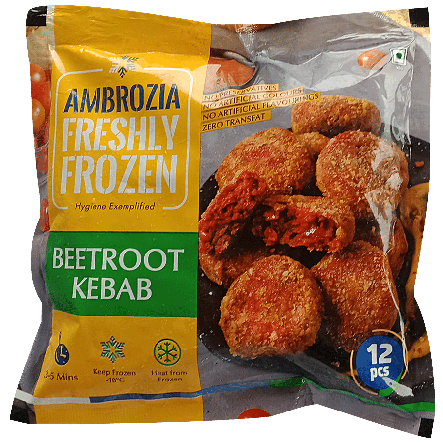 Ambrozia Freshly Frozen Beetroot kebab - No Added Preservatives & Artificial Colours