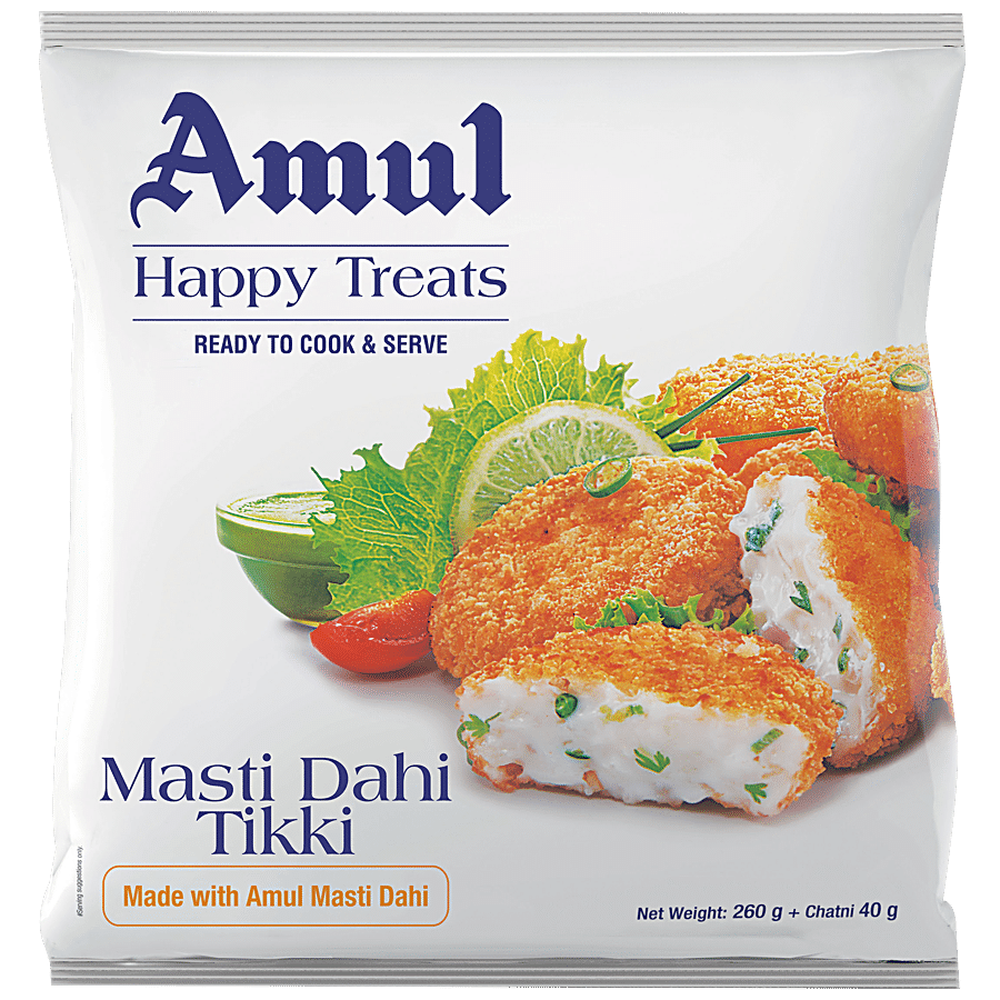 Amul Happy Treats Ready to Cook & Serve - Masti Dahi Tikki