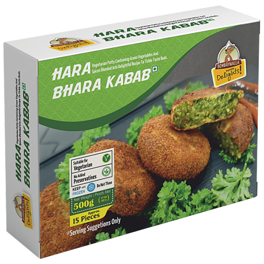 BOMBAYWALLA FOODS Hara Bhara Kabab - Suitable For Vegetarians