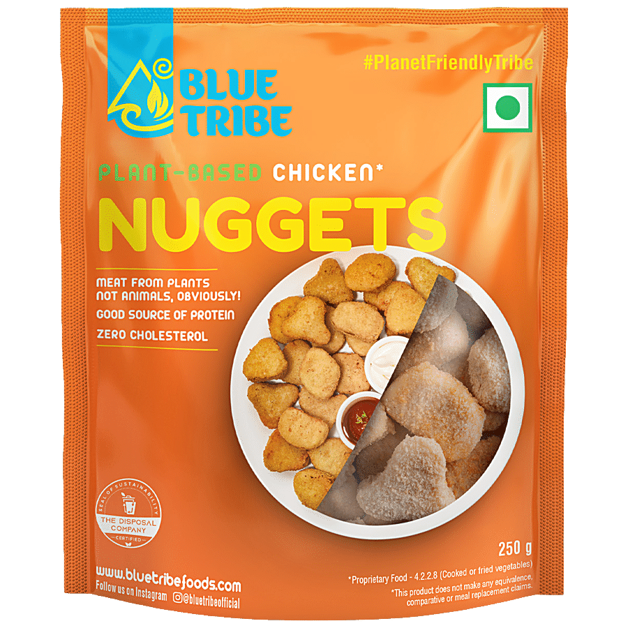 Blue Tribe Foods Plant Based Chicken Nuggets - Zero Cholesterol