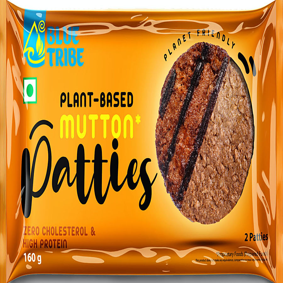 Blue Tribe Foods Plant Based Mutton Grilled Patty - High Protein