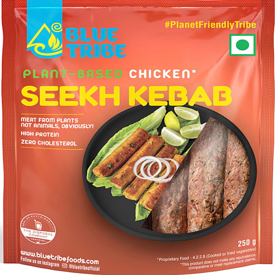 Blue Tribe Foods Seekh Kebab - Plant-Based Chicken