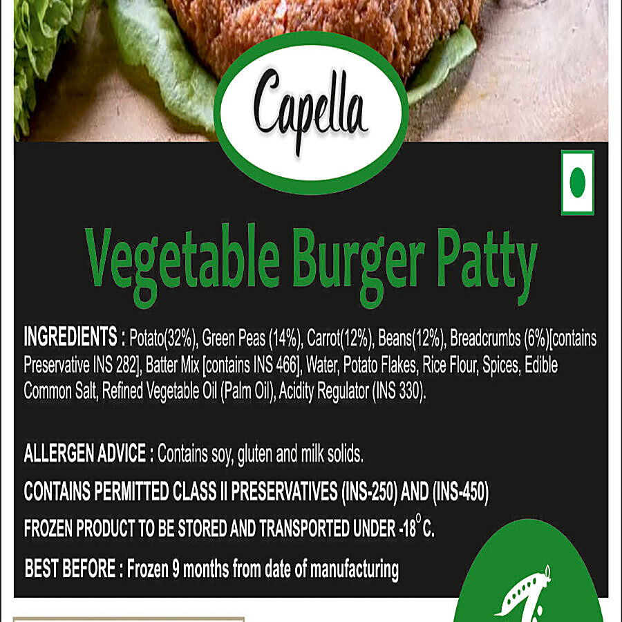 Capella Vegetable Burger Patty