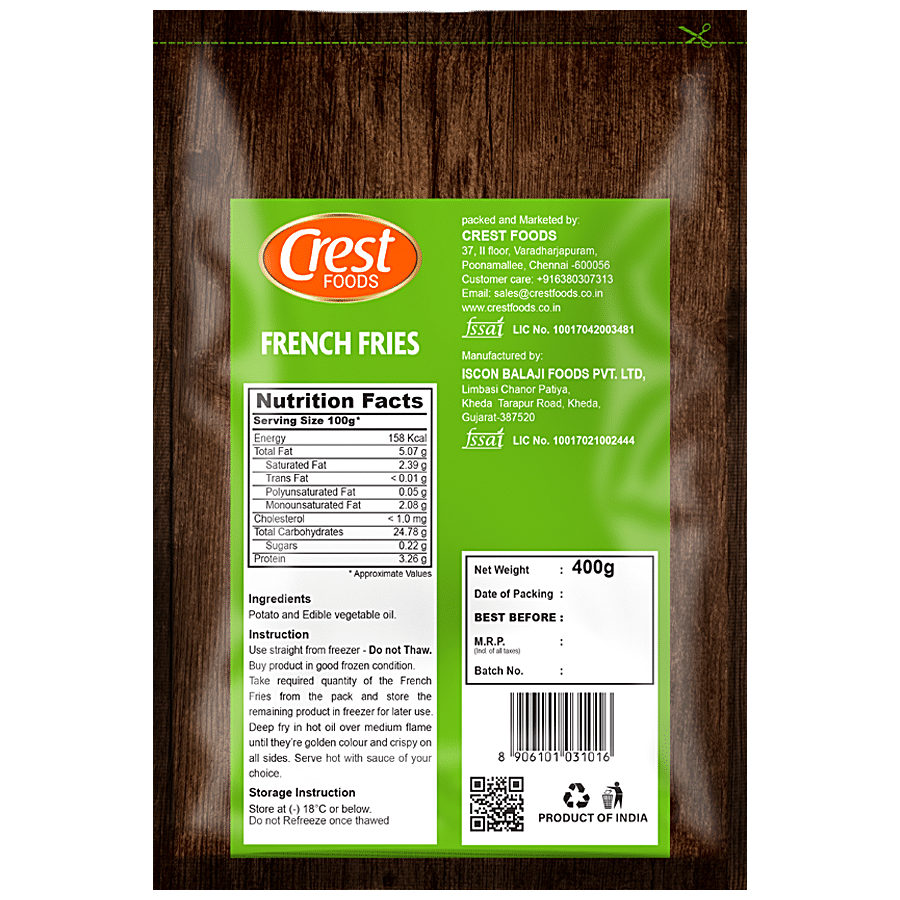 Crest Foods French Fries - High Quality