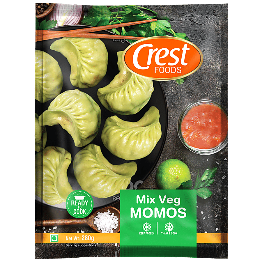 Crest Foods Mix Veg Momos - Ready To Cook