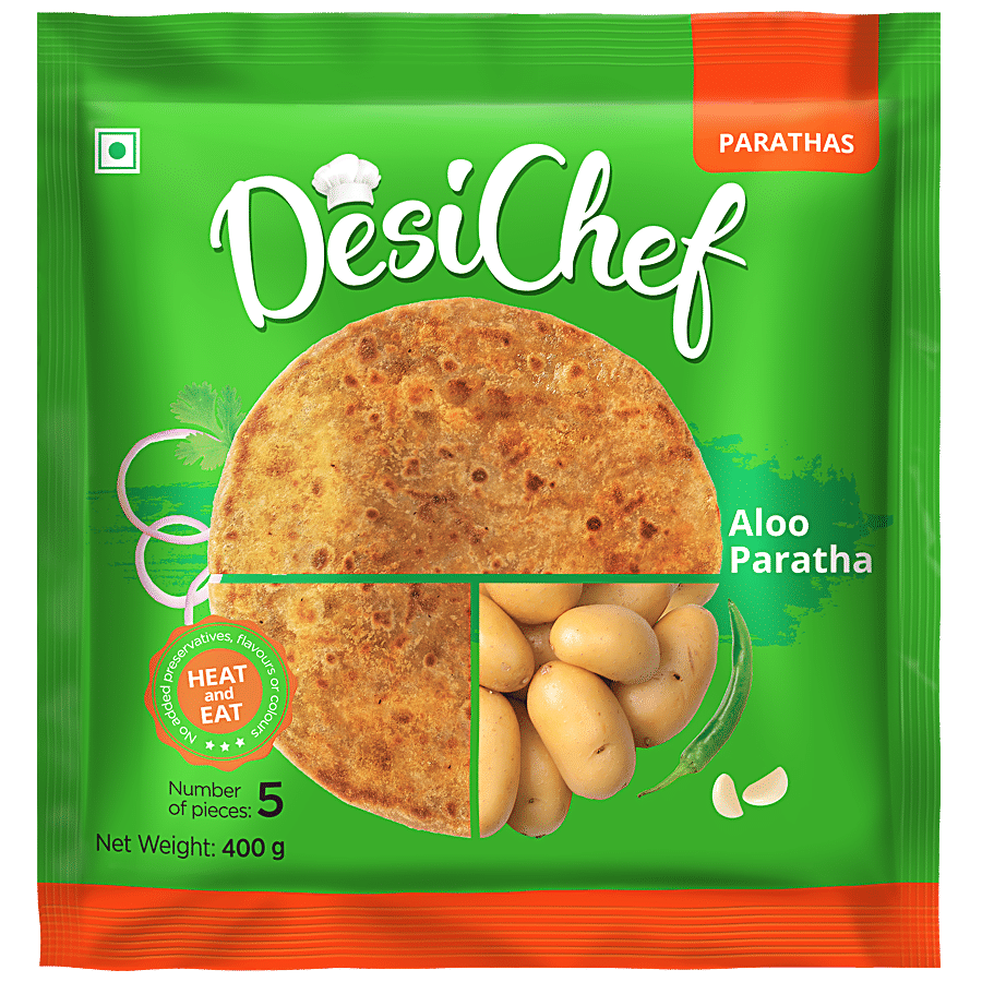 DesiChef Aloo Paratha - Ready To Eat