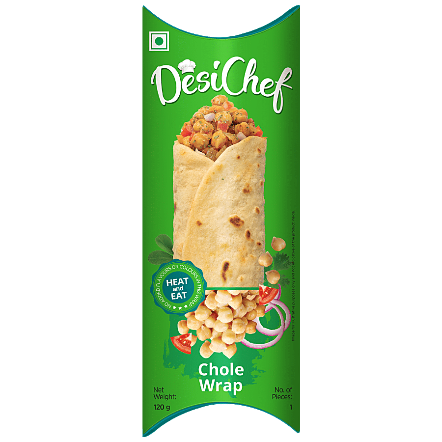 DesiChef Chole Wrap - Heat & Eat