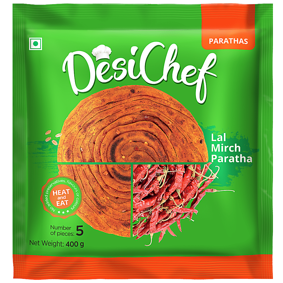 DesiChef Lal Mirch Paratha - Heat & Eat