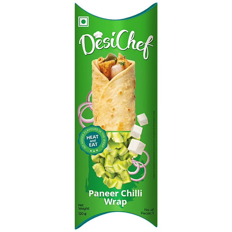 DesiChef Paneer Chilli Wrap - Heat & Eat