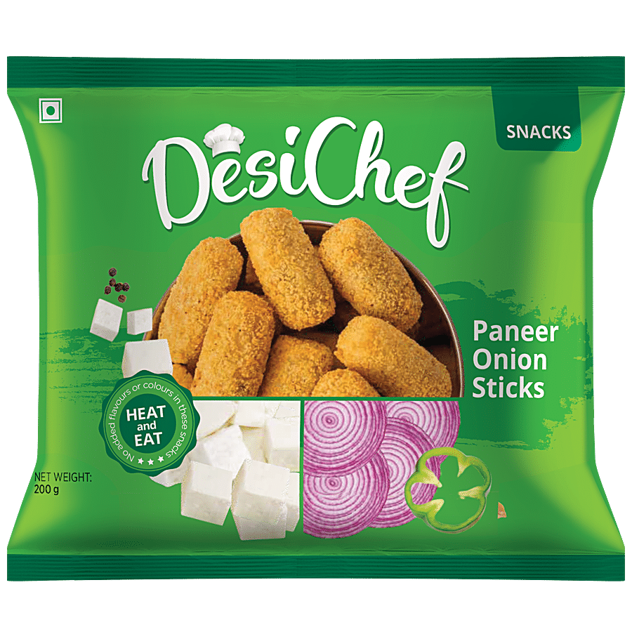 DesiChef Paneer Onion Stick - Heat & Eat