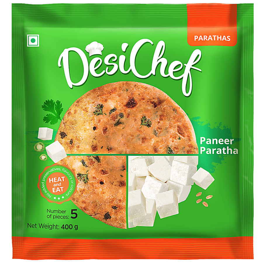 DesiChef Paneer Paratha - Ready To Eat