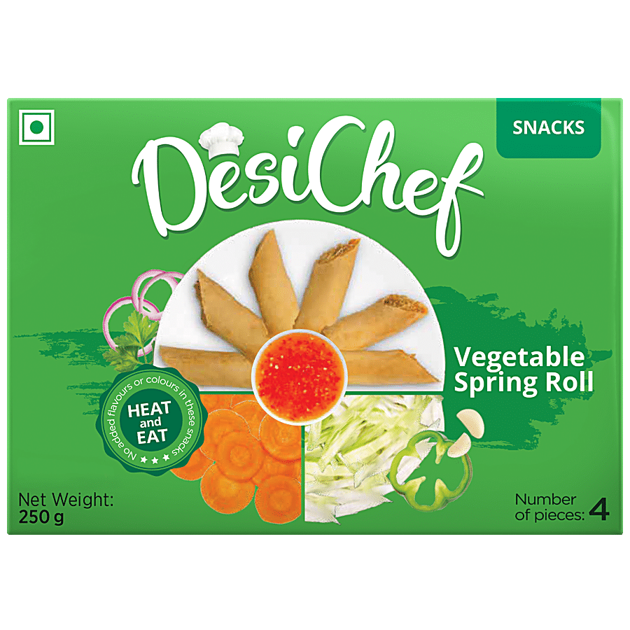 DesiChef Veg Spring Roll - Heat & Eat